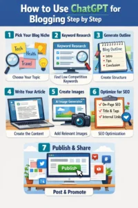 how to use ChatGPT for blogging step by step